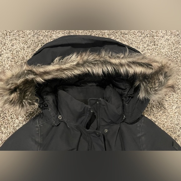 The North Face Parka XS Black Shavana Down Parka Coat with Suspenders - Picture 5 of 14